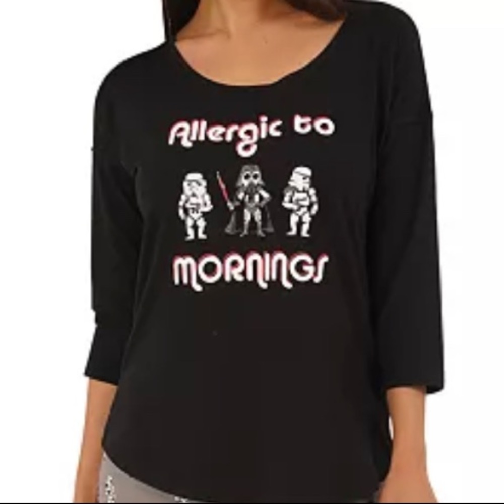Star Wars Allergic to Mornings Pajama Top
